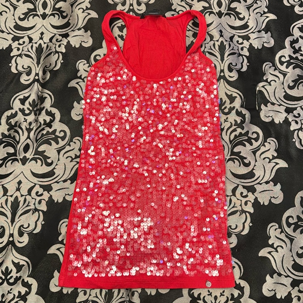 Like New! AX Sequin Ribbed Tank
